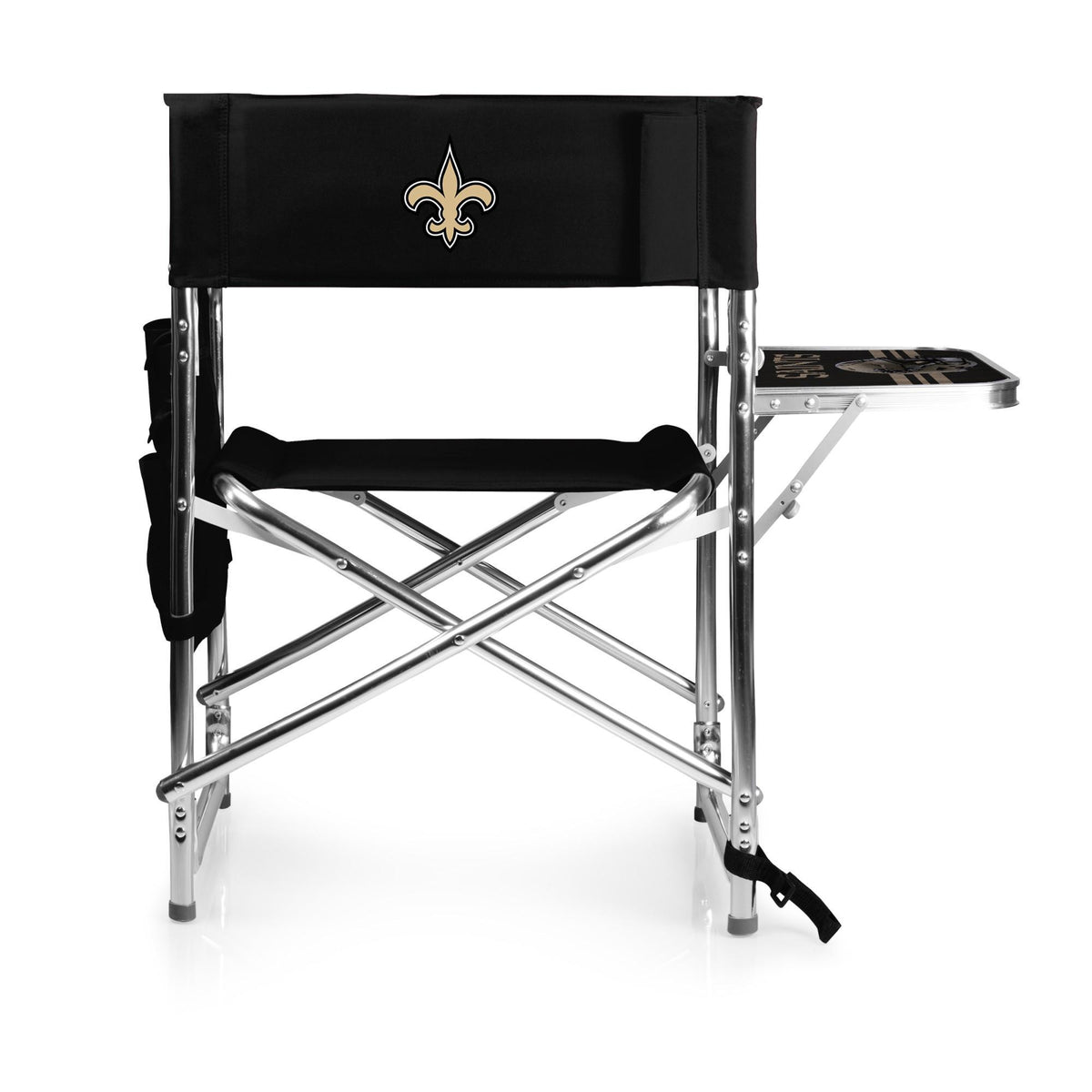 Saints Black Sports Chair