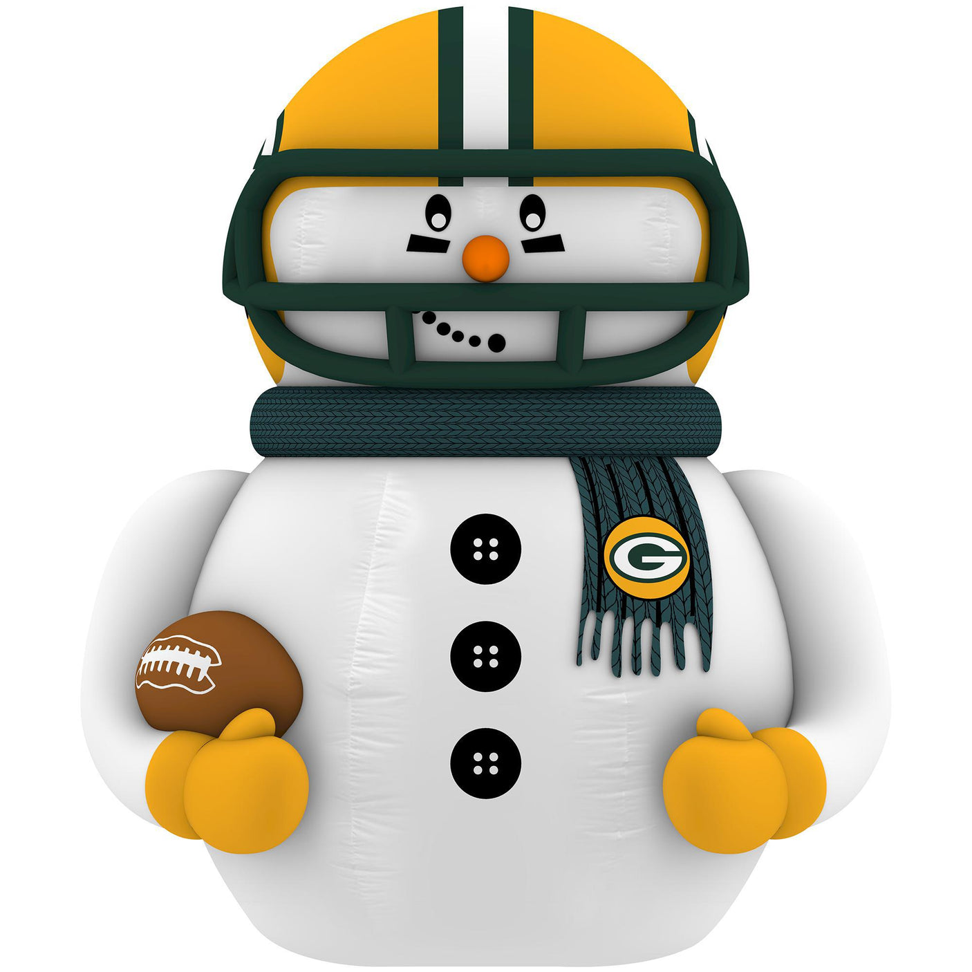 Packers Team Pride Inflatable Snowman Player