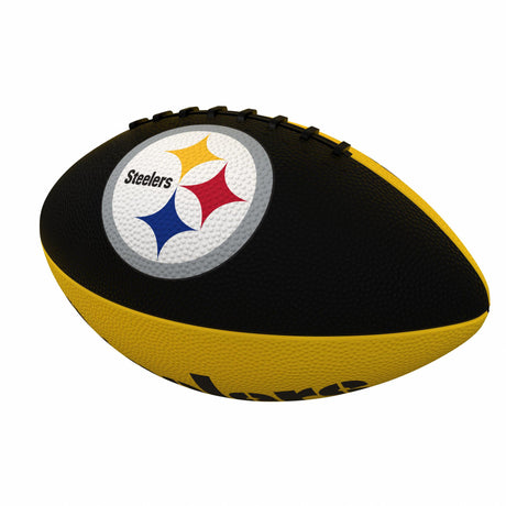 Steelers Pinwheel Logo Junior Size Rubber Football