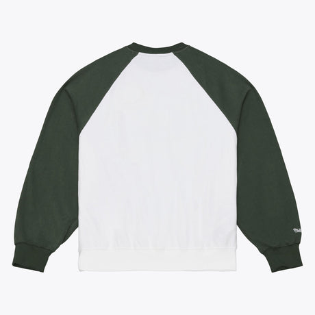 Packers 2026 Mitchell & Ness Women's NFL Head Coach Raglan Crewneck Pro Football Hall of Fame