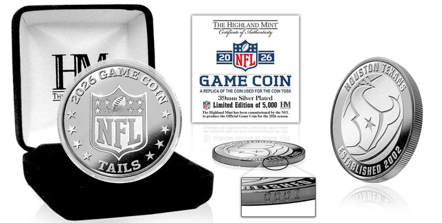 Texans 2026 Silver Plated Game Flip Coin