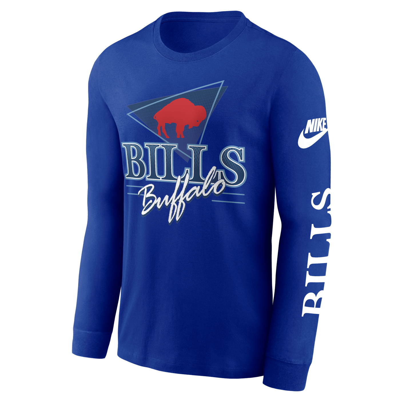 Bills 2025 Nike Men's Rewind Long Sleeve T-Shirt