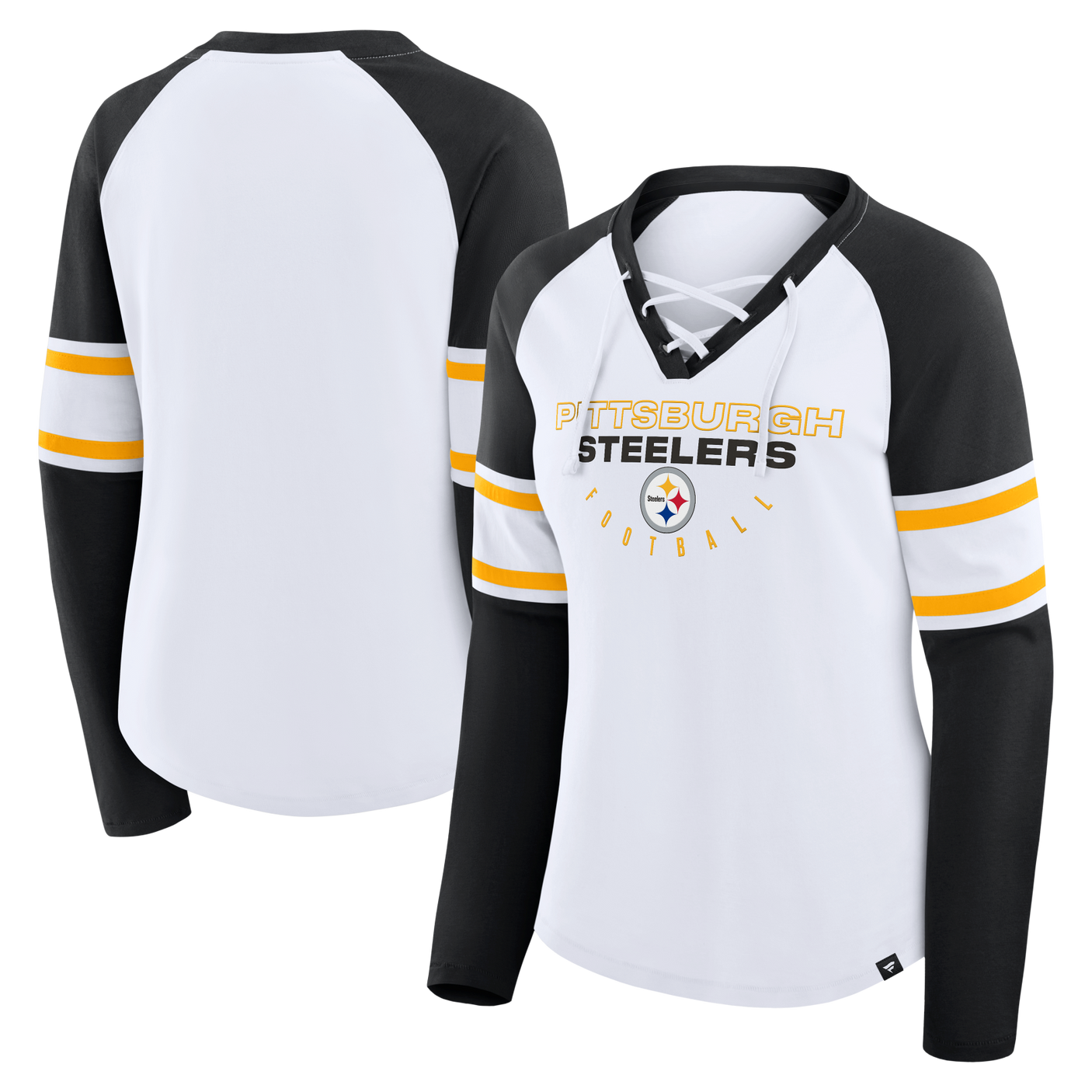 Steelers 2025 Women's Fanatics Blitz Package Long Sleeve Fashion Top