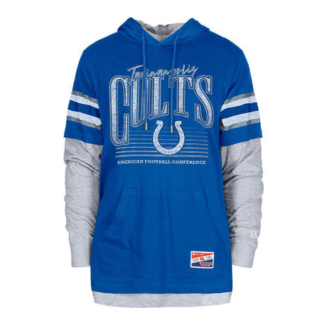 Colts 2024 New Era Men's Throwback Long Sleeve Hood