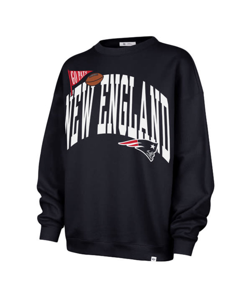 Patriots 2026 '47 Brand Women's Arched Icon Oversized Crewneck