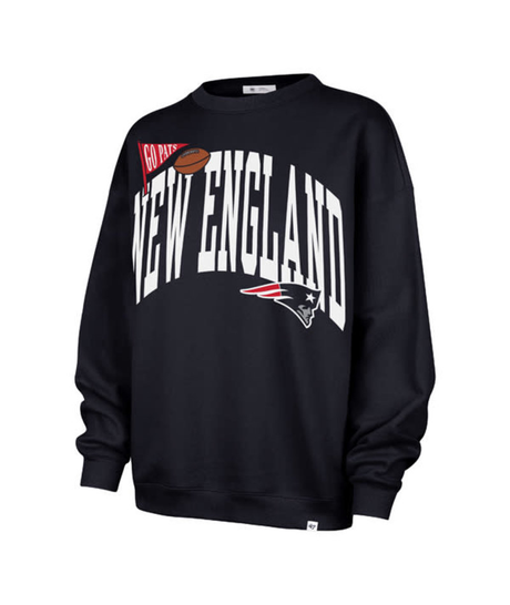 Patriots 2026 '47 Brand Women's Arched Icon Oversized Crewneck
