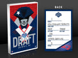 Patriots Drake Maye 2024 NFL Draft Card 3D Acrylic Block