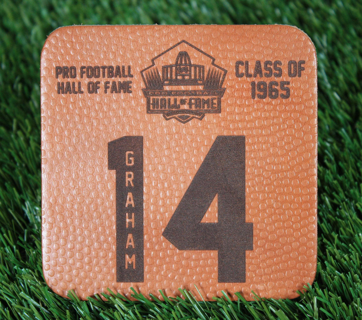 Otto Graham Leather Player Coaster