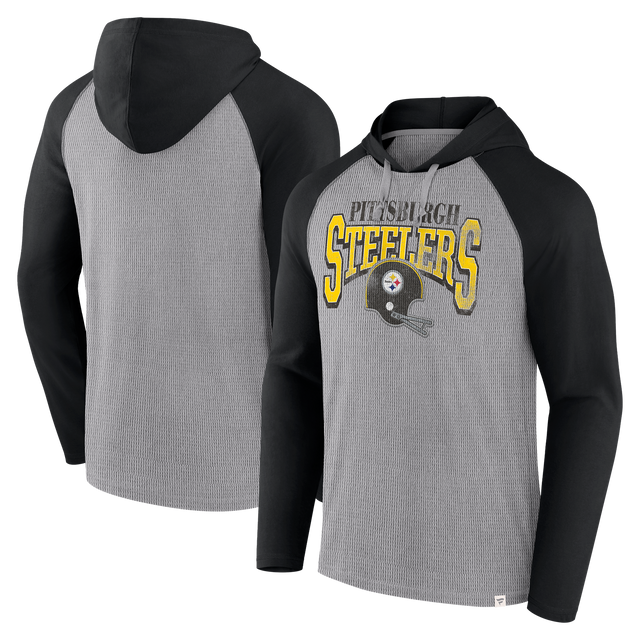 Steelers Men's Fanatics Under Center Hooded Long Sleeve T-Shirt