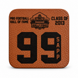 Warren Sapp Leather Player Coaster Pro Football Hall of Fame