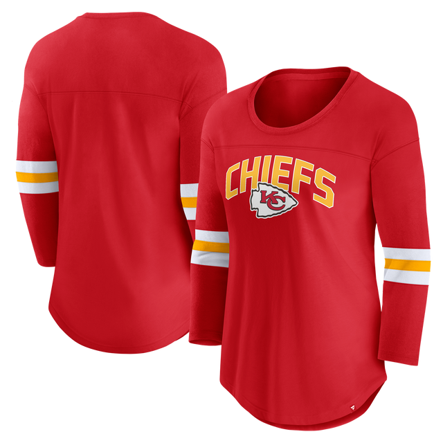 Chiefs Women's Fanatics First Team Arch 3/4 Sleeve T-Shirt