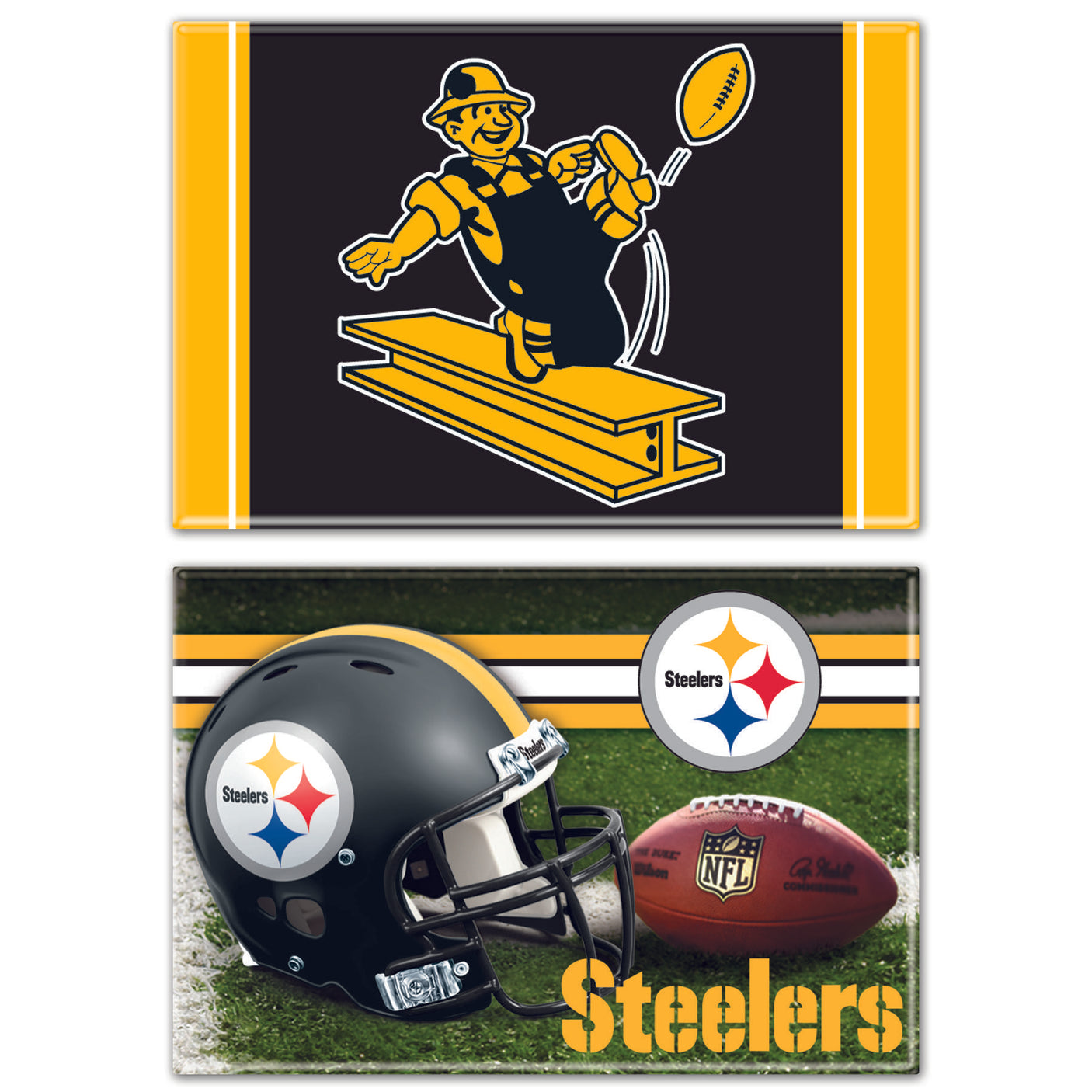 Steelers 2-Pack Rectangle Magnets