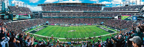Eagles 1000pc Panoramic Puzzle- DS Pro Football Hall of Fame