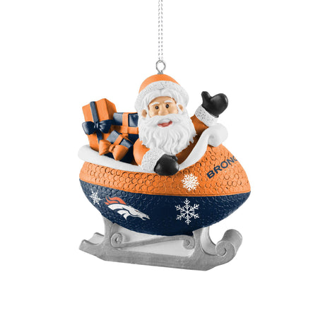 Broncos Football Sleigh Ornament