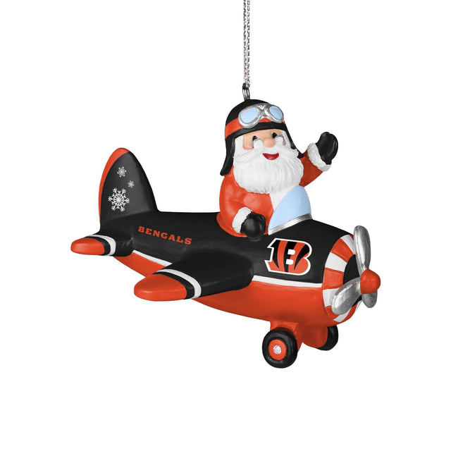 Bengals Santa Airplane Ornament Pro Football Hall of Fame