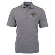 Black College Football Hall of Fame Cutter & Buck Men's Virtue Recycled Stripe Featherlight Pique Polo