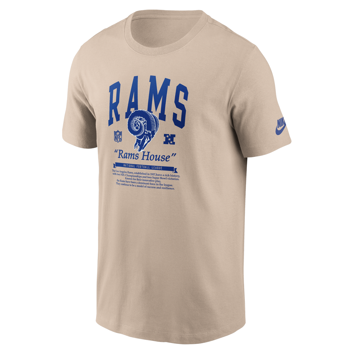 Rams 2026 Nike Men's Rewind 2-Hit Essential T-Shirt Pro Football Hall of Fame