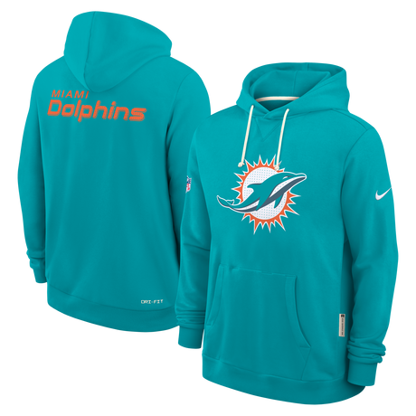 Dolphins 2025 Nike Men's Sideline DRI-Fit Hoodie