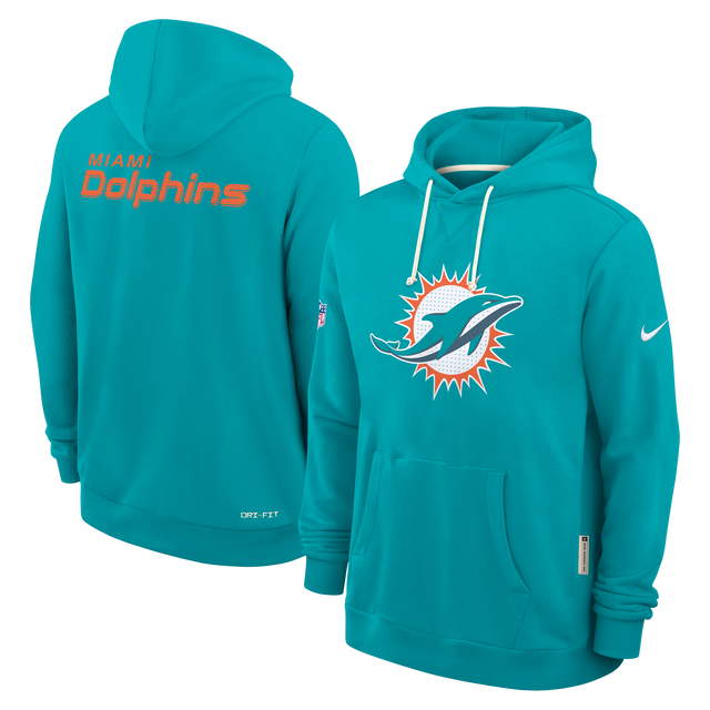 Dolphins 2025 Nike Men's Sideline DRI-Fit Hoodie