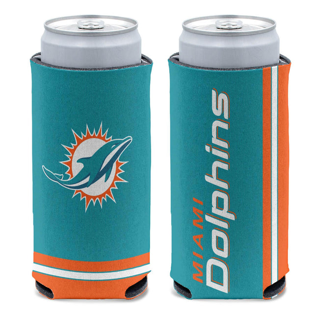 Dolphins 12oz Logo Slim Can Cooler