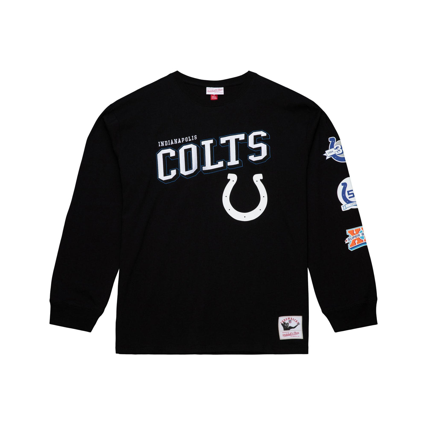 Colts 2026 Mitchell & Ness Vintage Logo Training Camp Long Sleeve T-Shirt