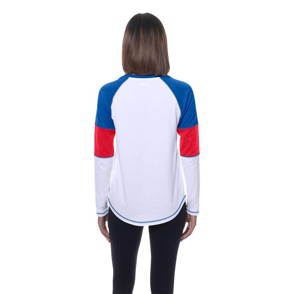 Giants 2025 New Era Women's White Long Sleeve T-Shirt