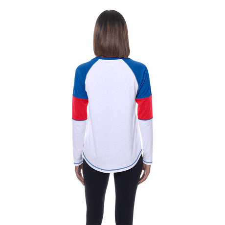Giants 2025 New Era Women's White Long Sleeve T-Shirt