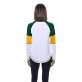 Packers 2025 New Era Women's White Long Sleeve T-Shirt