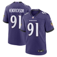 Ravens Trey Hendrickson 2026 Nike Men's Orchid Home Game Jersey Pro Football Hall of Fame
