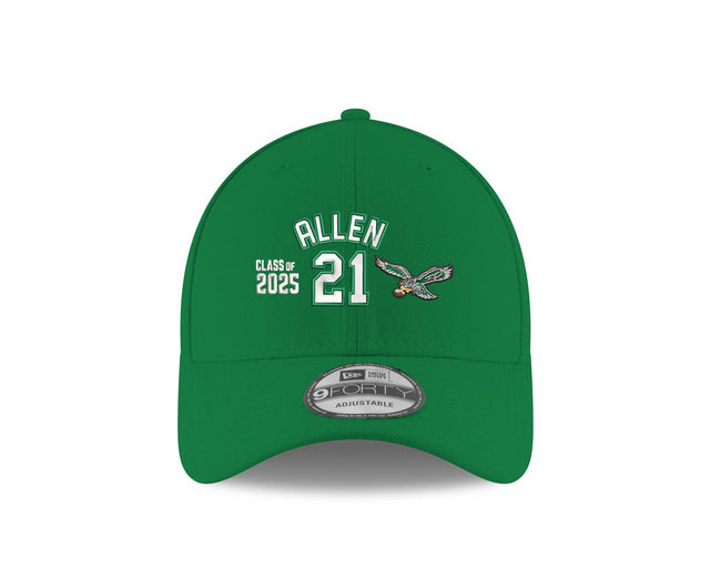 Eagles Eric Allen Class of 2025 New Era 9FORTY Name and Number Hat