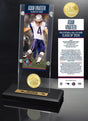 Adam Vinatieri Patriots Class of 2026 Hall of Fame Induction Ticket and Bronze Coin Acrylic Display