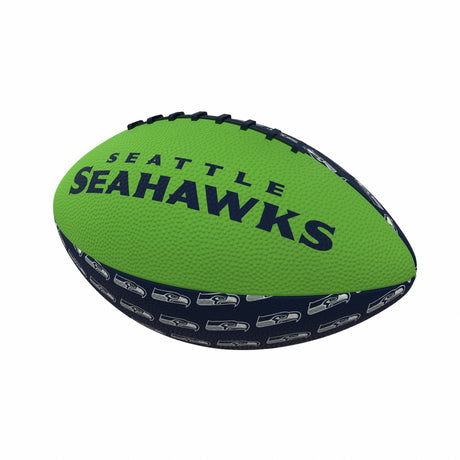 Seahawks Repeating Mini Size Rubber Football