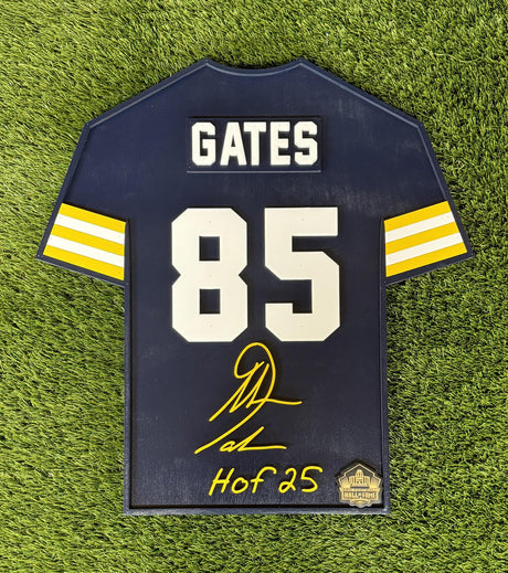 Chargers Antonio Gates Class of 2025 Wood Jersey 3D Sign