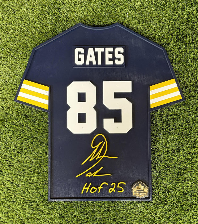 Chargers Antonio Gates Class of 2025 Wood Jersey 3D Sign