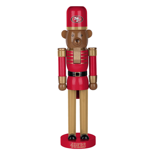 49ers 14 Inch Bear Nutcracker Pro Football Hall of Fame