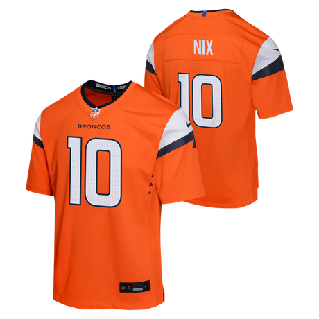 Broncos Bo Nix Youth Nike Game Jersey