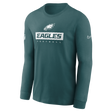 Eagles Men's Nike Long Sleeve Team Issue T-Shirt