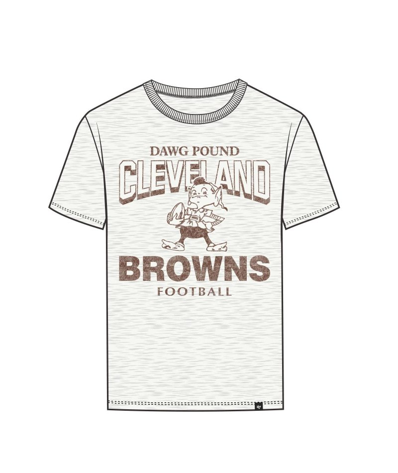 Browns 2026 '47 Brand Men's Historic Head On Scrum T-Shirt