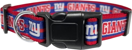 Giants Pets First Satin Dog Collar Pro Football Hall of Fame