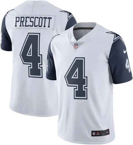 Cowboys Dak Prescott Nike Men's Alternate Color Rush Game Jersey