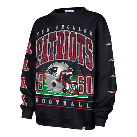 Patriots 2025 '47 Brand Women's Go Big Oversized Crewneck