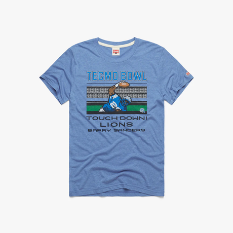 Lions 2025 Homage Men's Tecmo Bowl Barry Sanders T-Shirt