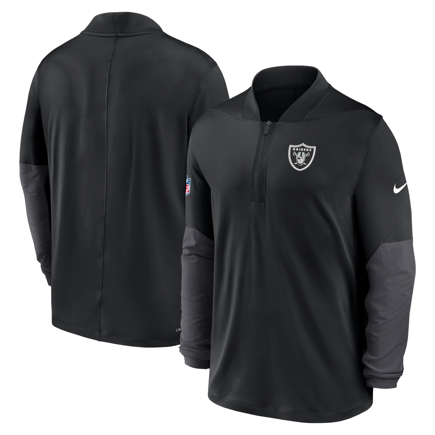 Raiders 2025 Nike Men's Mid Weight Half Zip