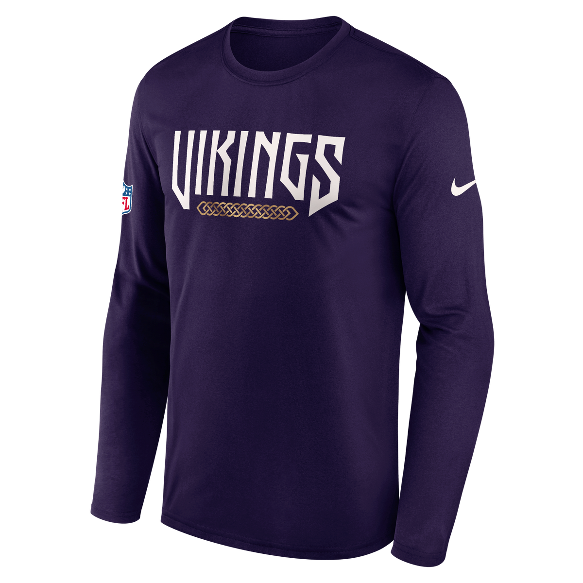 Vikings 2026 Nike Men's Rivalries Collection Sideline Legend Dri-FIT Long-Sleeve T-Shirt Pro Football Hall of Fame