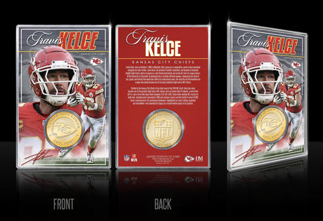 Chiefs Travis Kelce Bronze Coin Card