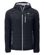 Packers Cutter and Buck Men's Black Rainier PrimaLoft Eco Hybrid Jacket