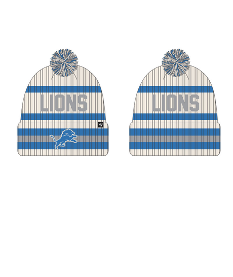 Lions 2025 '47 Brand Men's Natural Bering Cuff Knit