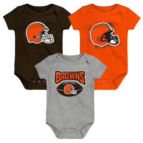 Browns Infant Creeper 3-Piece Set