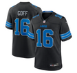 Lions Jared Goff Men's Black Alternate Nike Game Jersey