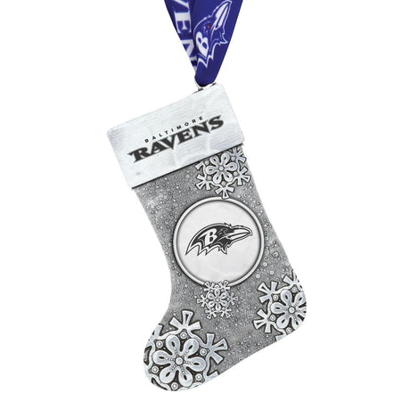 Ravens Snowflake Stocking Ornament Pro Football Hall of Fame